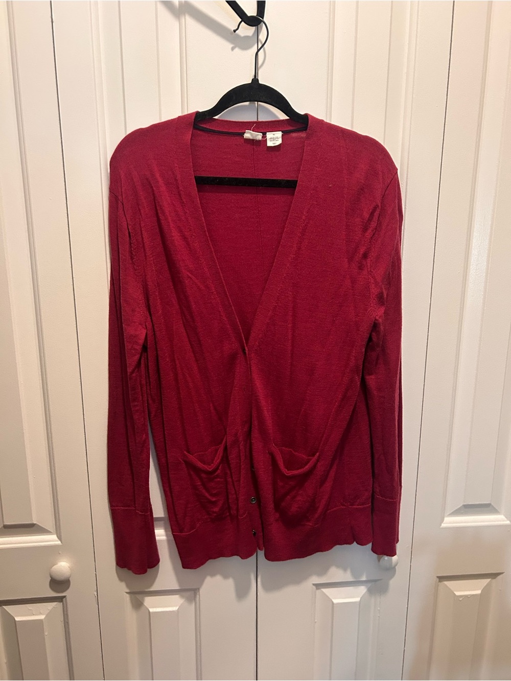Gap Merino Wool Women's Burgundy Cardigan Sweater